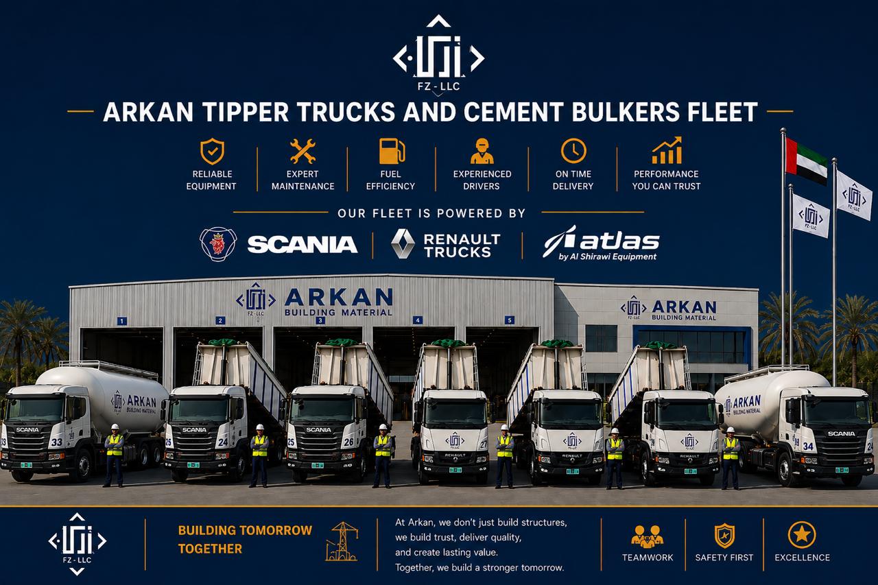 ARKAN tipper truck fleet